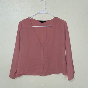Blush Cropped Blouse